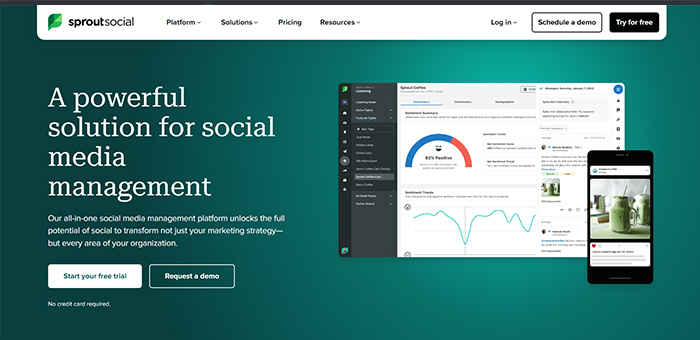 Sprout Social tool screenshot