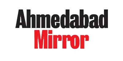 Logo of Ahmedabad Mirror which is a News website. On this website our institute got a recognition.